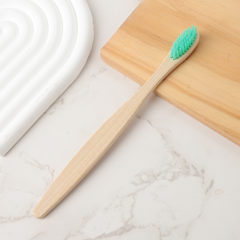 Bamboo Charcoal Disposable Bamboo Toothbrush Set for Adults, Perfect for Homestays.