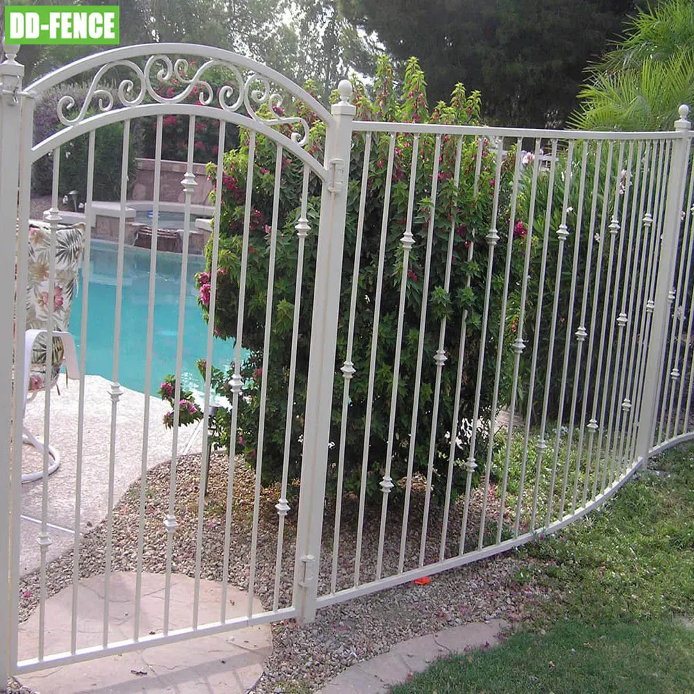 Customized Aluminum Fences Swimming Pool Staircase Handrails Pool Fence Balustrade