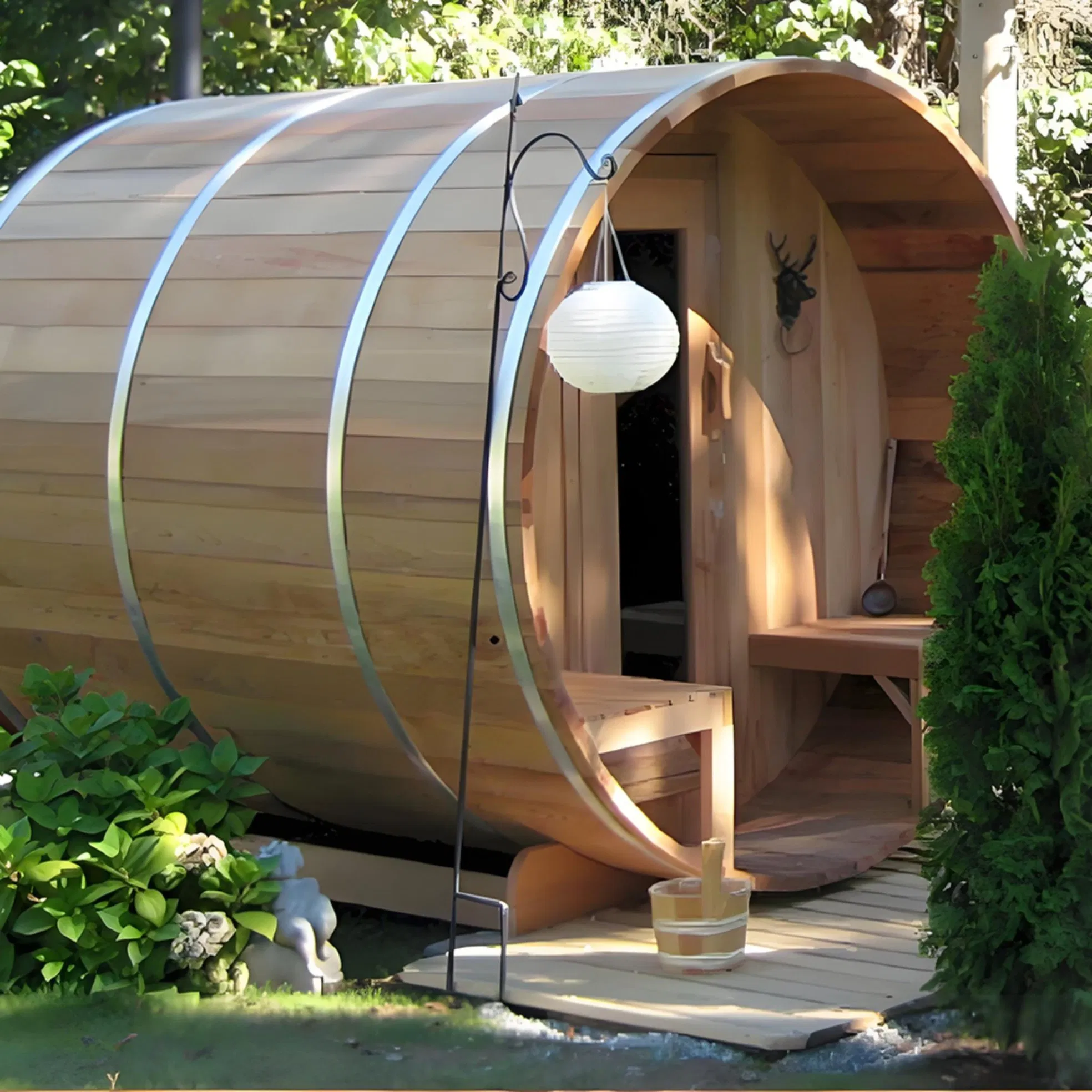 Уличная сауна Boda Premium Boyce из красного кедра