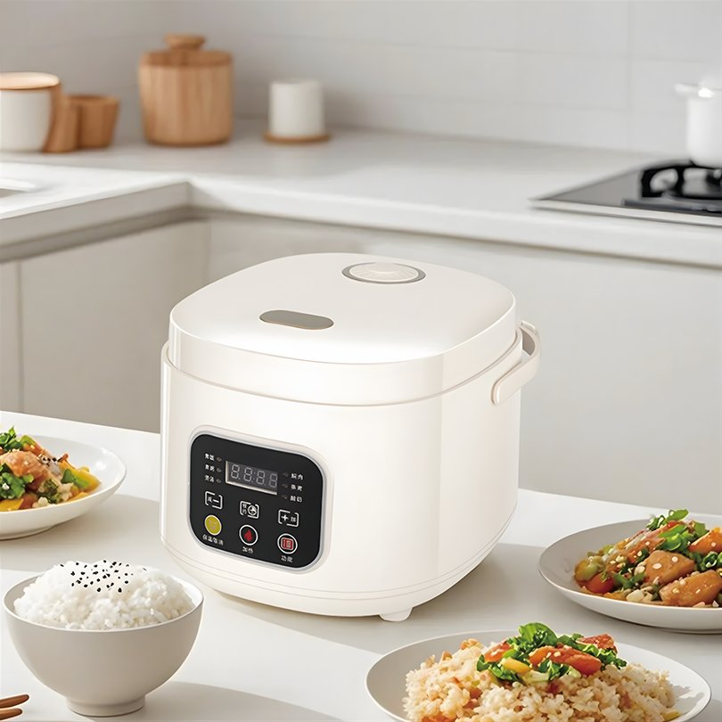 New Design OEM/ODM Low Sugar Electric Rice Cooker 2.5L Multi-Purpose Cooker with Stainless Inner Steamer & Pot Olla Arrocera
