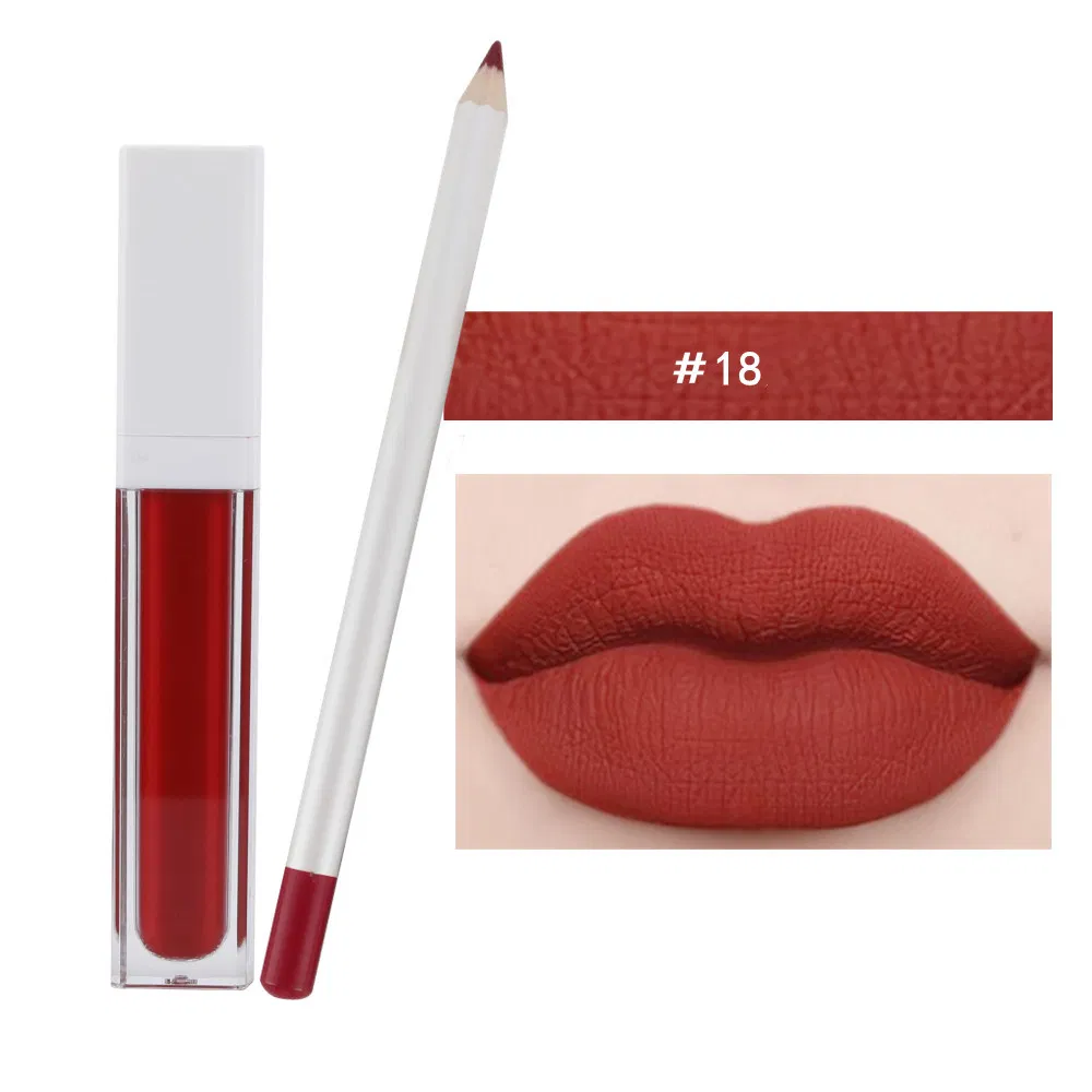 Wholesale Lipstick with Lipliner Start Business Lip Liner and Lip Gloss Set Lipstick with Lip Liner Private Label