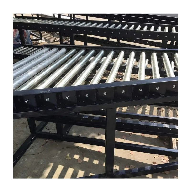 High Quality Stainless Steel Belt Conveyor Roller with Steel Sprocket Drive Material Handling Equipment Parts