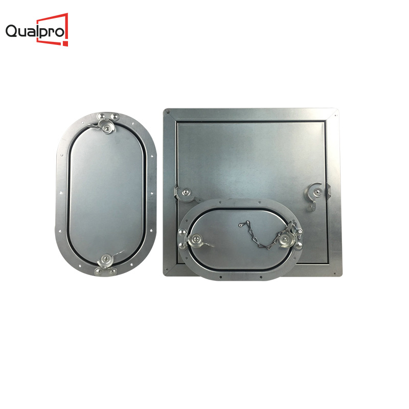 Oval Duct Access Door with Safety Chain AP7450