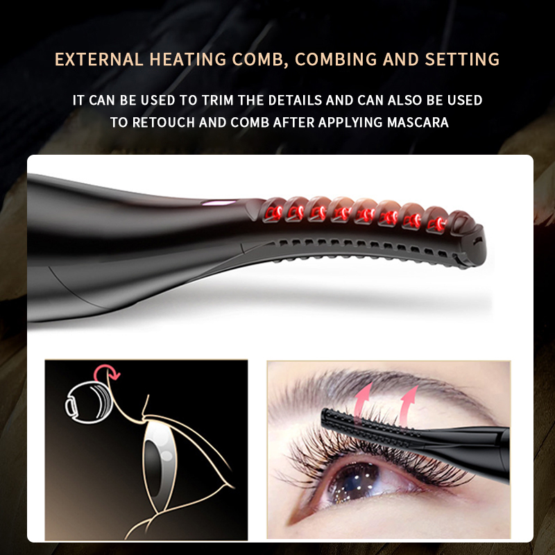Wholesale Custom Logo Cute Portable Rechargeable Electric Heated Eyelash Curler