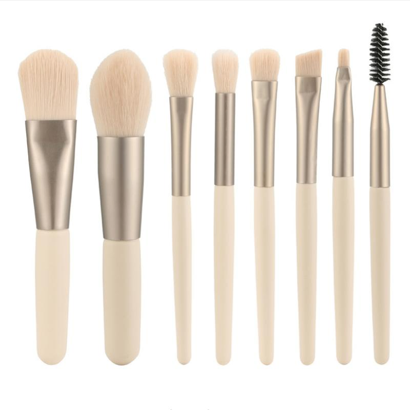 Face and Lips Customised Cosmetic Brush Set 8 PCS Mini Makeup Brush Set