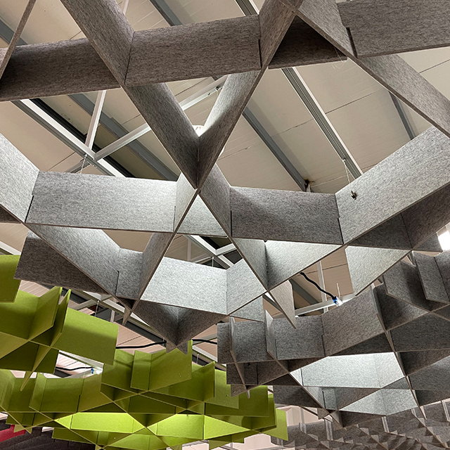 Bubos 100% Polyester Fiber Sound Absorbing Panel Acoustic Wall Panel Polyester Acoustic ceiling Panel