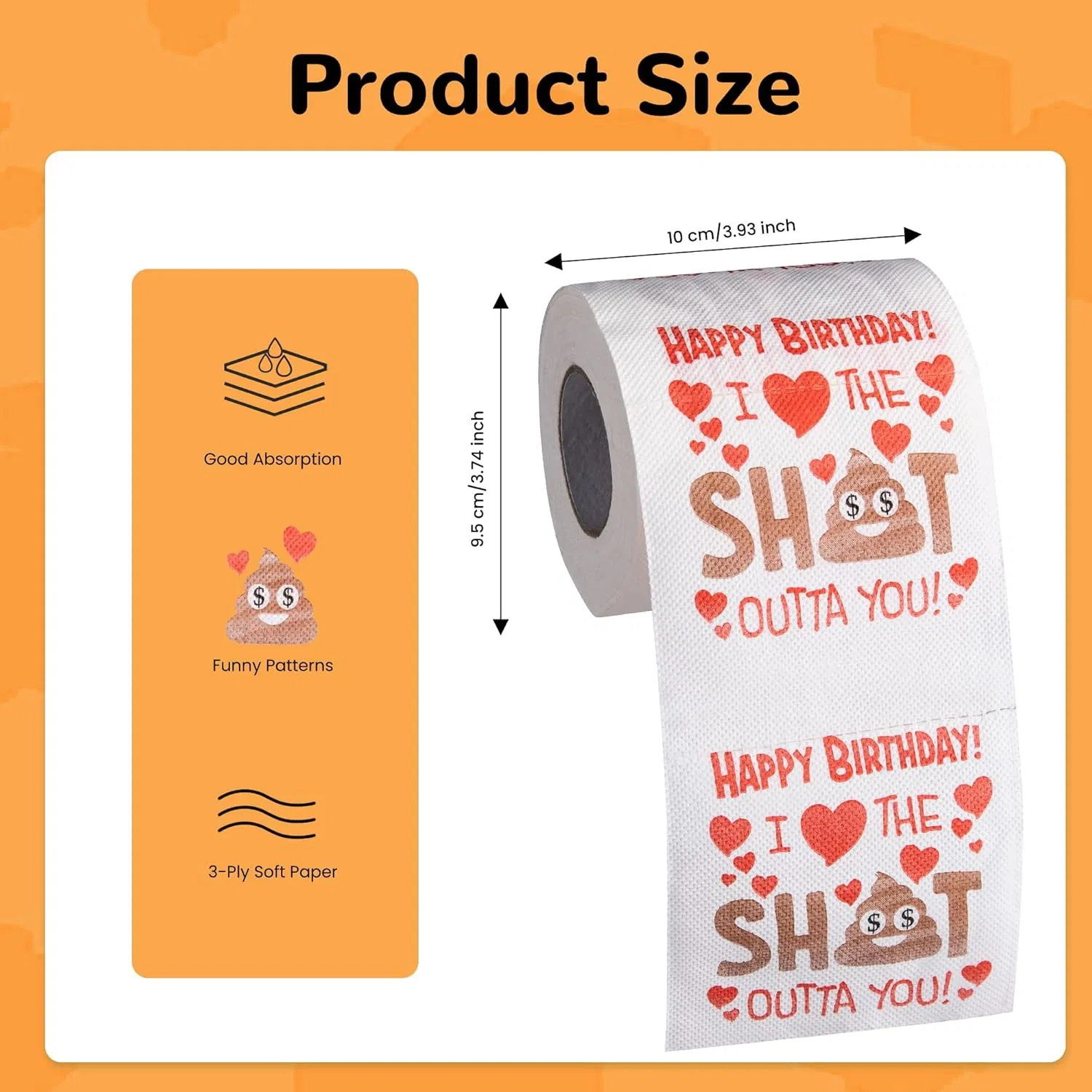 Personalized Colorful Printed Toilet Paper for Every Bathroom Style