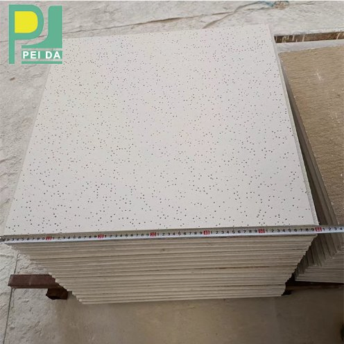 Exquisite Casting Process Acoustic Mineral Fiber Ceiling Tile for Healthcare