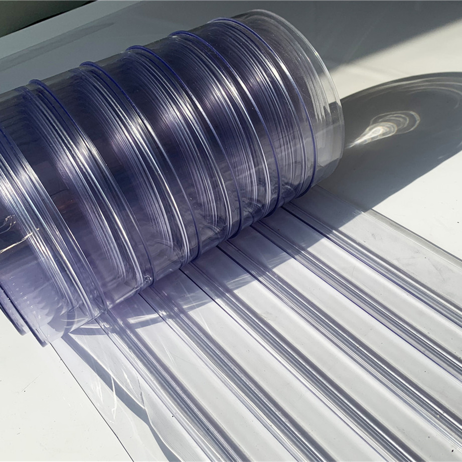 Polar Ribbed PVC Curtain Strip Clear Ribbed Plastic Door Curtains