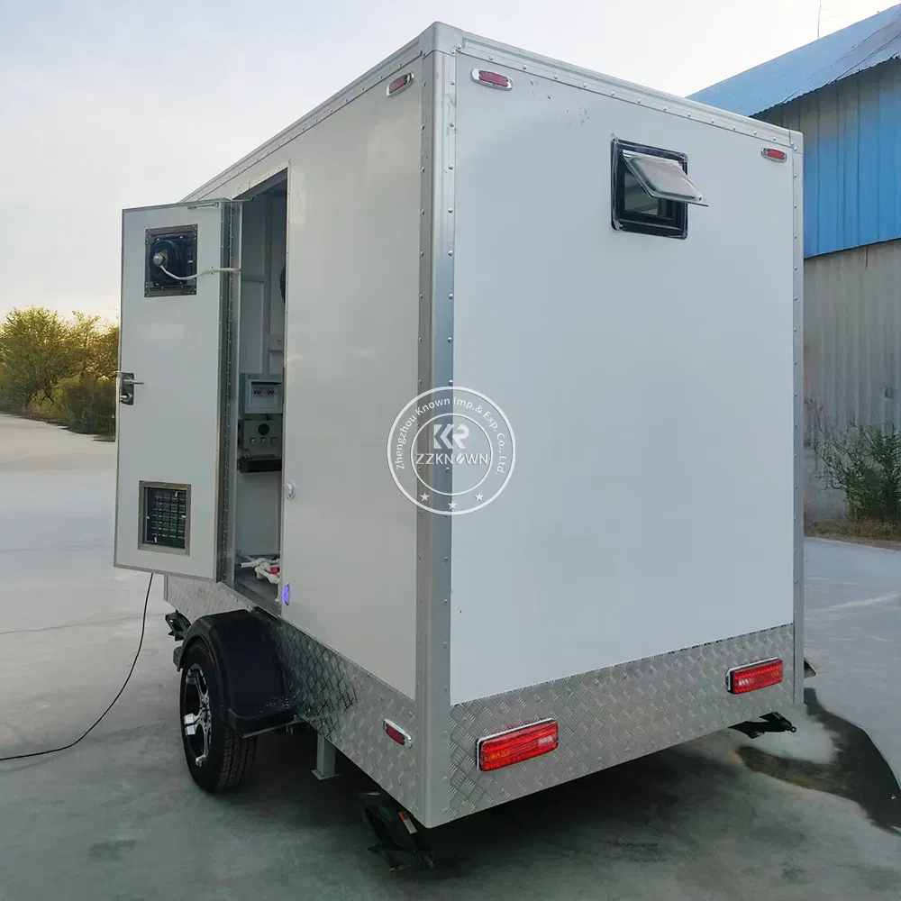 Factory Price Custom Shower Trailer Luxury Washroom Public 2 Stall Restroom Trailer Mobile Toilet Portable VIP Toilet for Sale