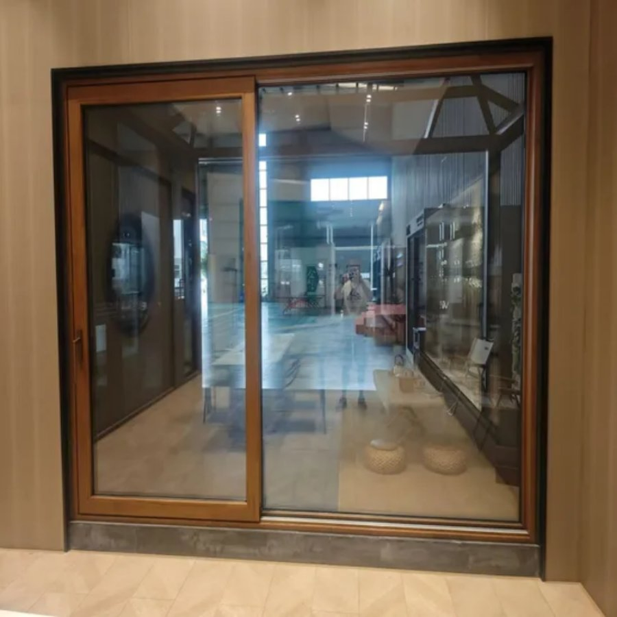 Tempered Glass Exterior Sliding Project Solution Wooden Glass Sliding Door