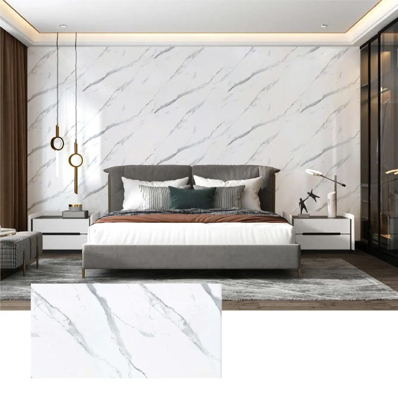 Самоклеящаяся пленка 3D мрамор Sonsill