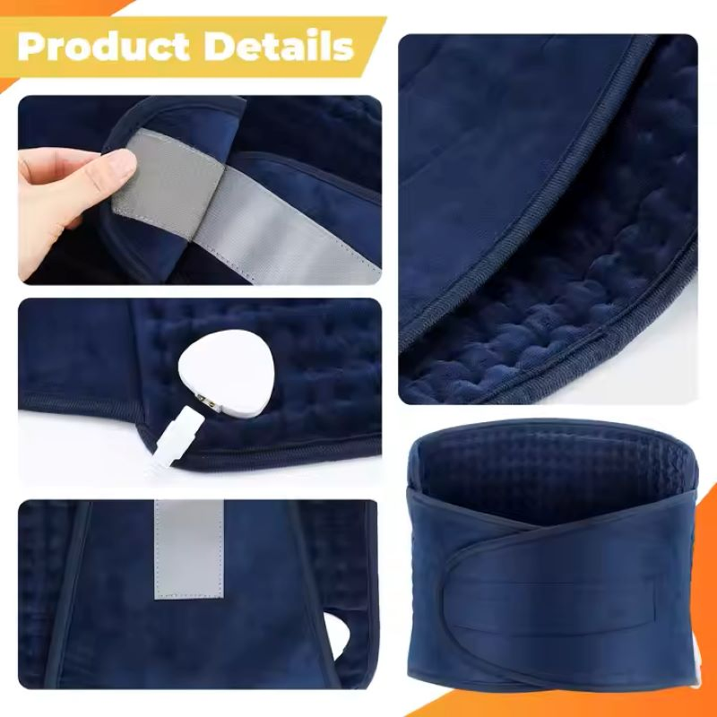 Electric Menstrual Heating Pad Massager Pain Relief Waist Belt Abdomen Belly Warmer