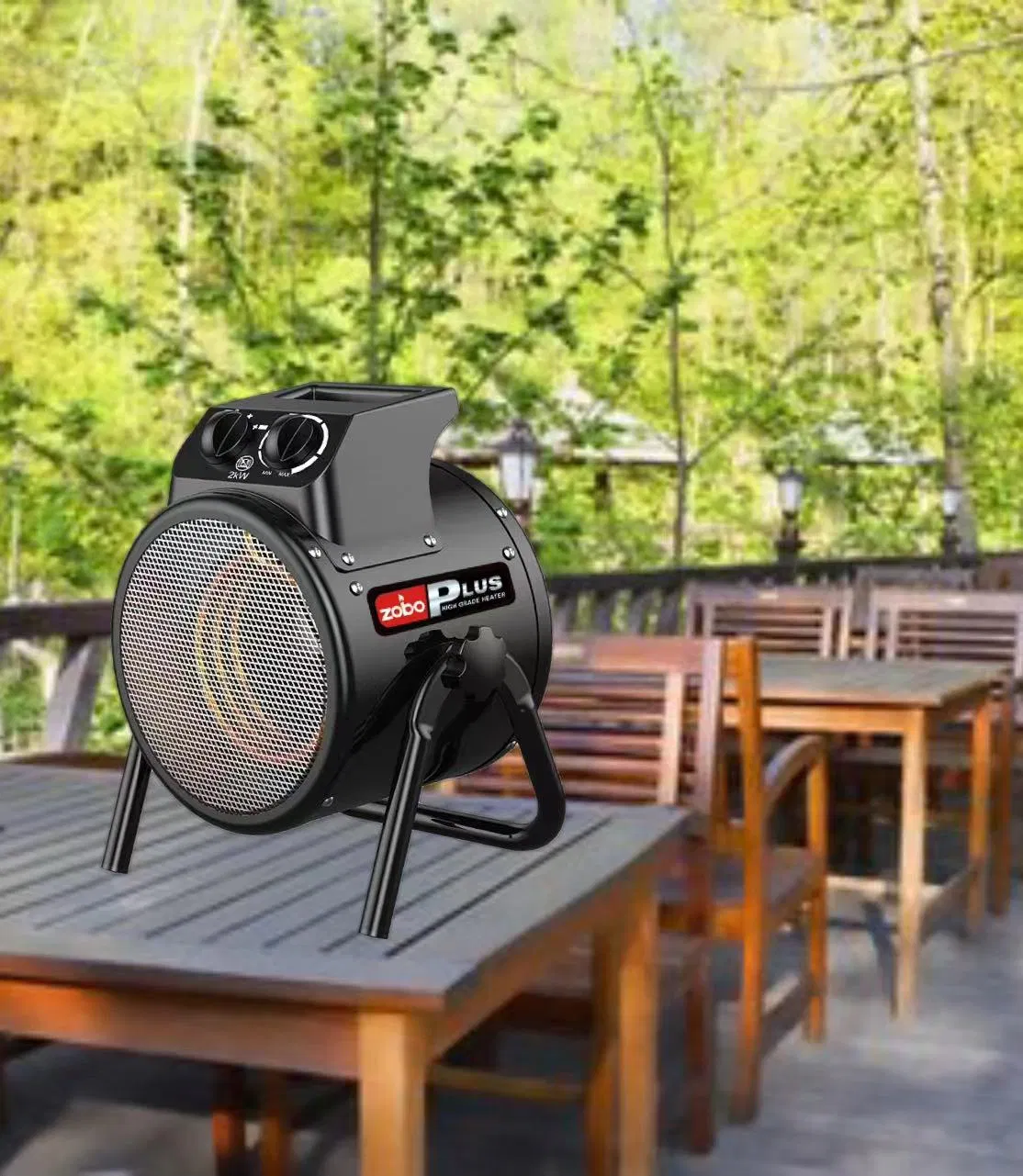 220V Finned Stainless Element Hot Air Home Using Fan Heater Electric