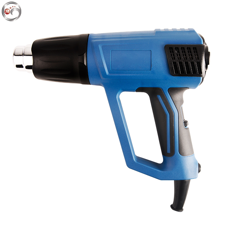 Heat Gun Kit 2000W with Dual-Temperature 5 Nozzles, Hot Air Gun 122f-1022f Heating in Seconds for DIY Shrink PVC Tubing/Wrapping/Crafts, Black and Blue