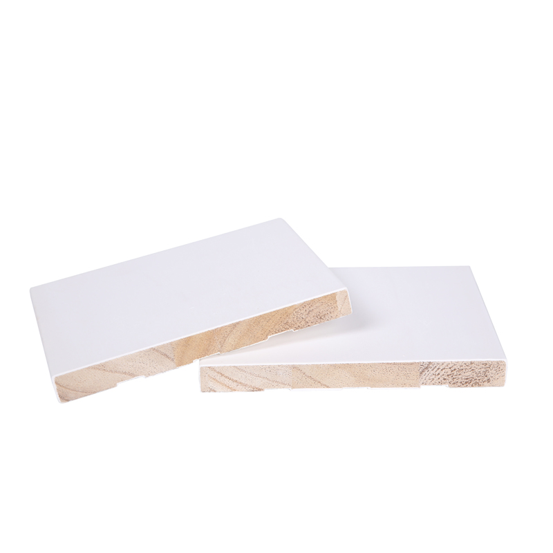 Elegant Primed White Flat Base Moulding for Interiors