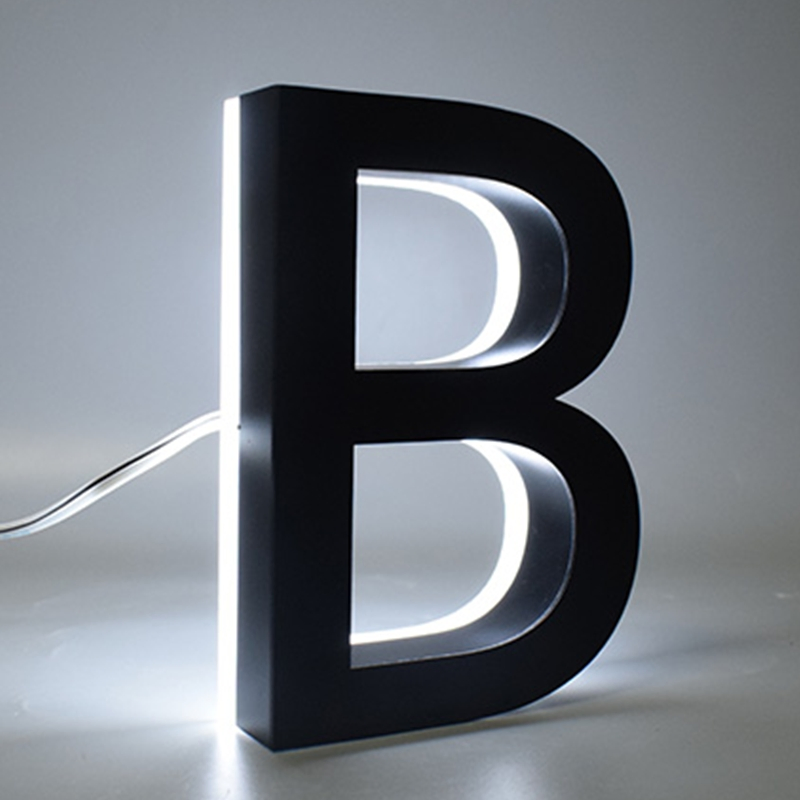 Hot Sale Long Working High Weatherproof Brightness Modern Integrated Back Illuminated Stainless Steel Letter Sign