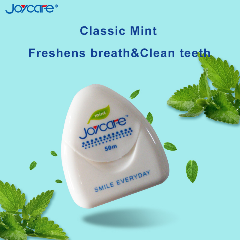 High Quality 50m Dental Floss Waxed&Mint