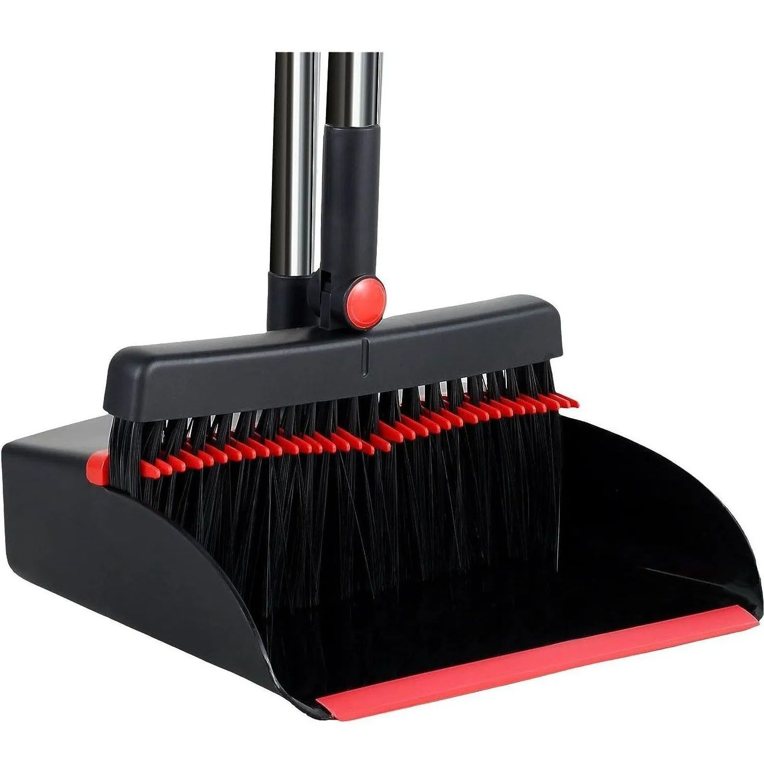 Household Telescopic Handle Broom and Dustpan with Dustpan Teeth