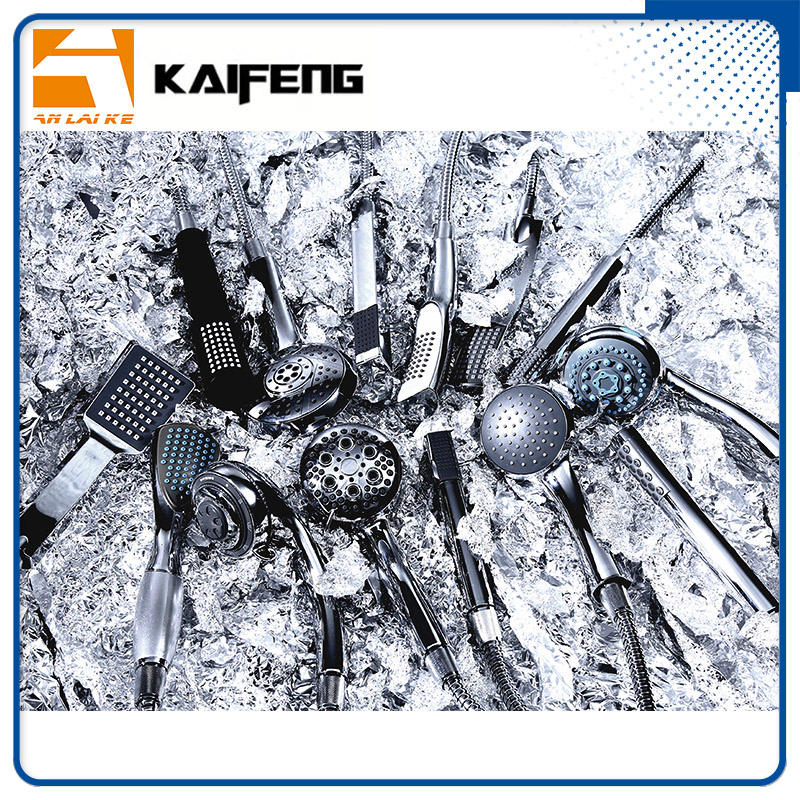 Wall Mounted Modern Glass Shower Column Black (LN-G659)