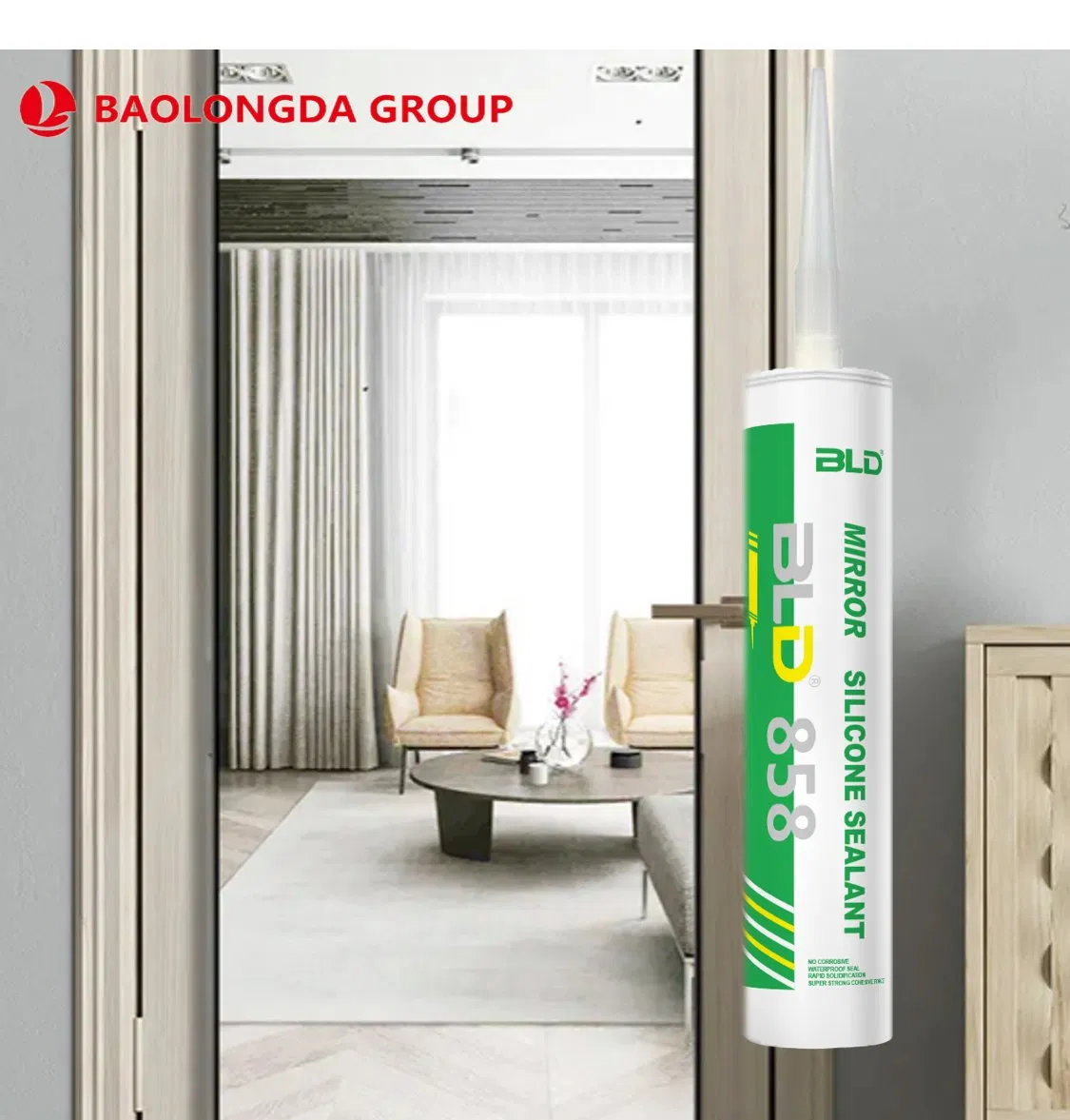 Factory Price Red Fireproof High Temp Resistance Acetic Silicone Sealant Cartridge Mirror Silicone Adhesive for Glass