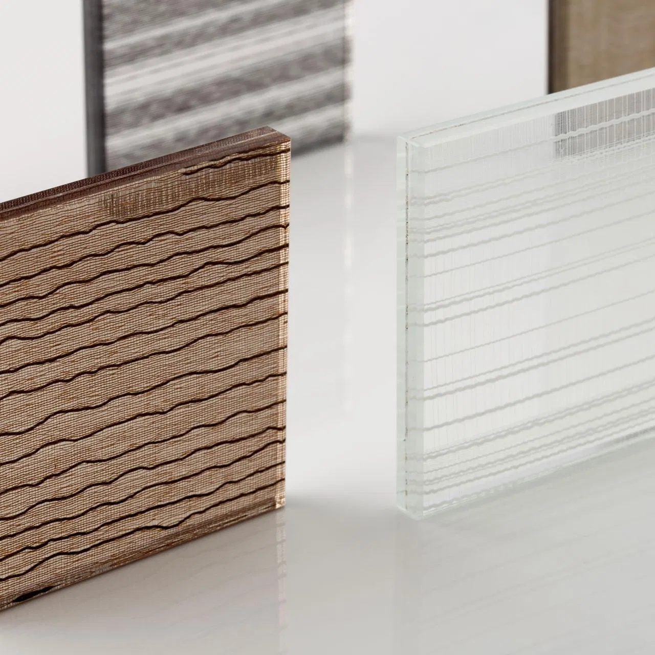 Wholesale Wire Mesh Laminated Glass Panels High Transparency Steel Wire Reinforcement for Buildings