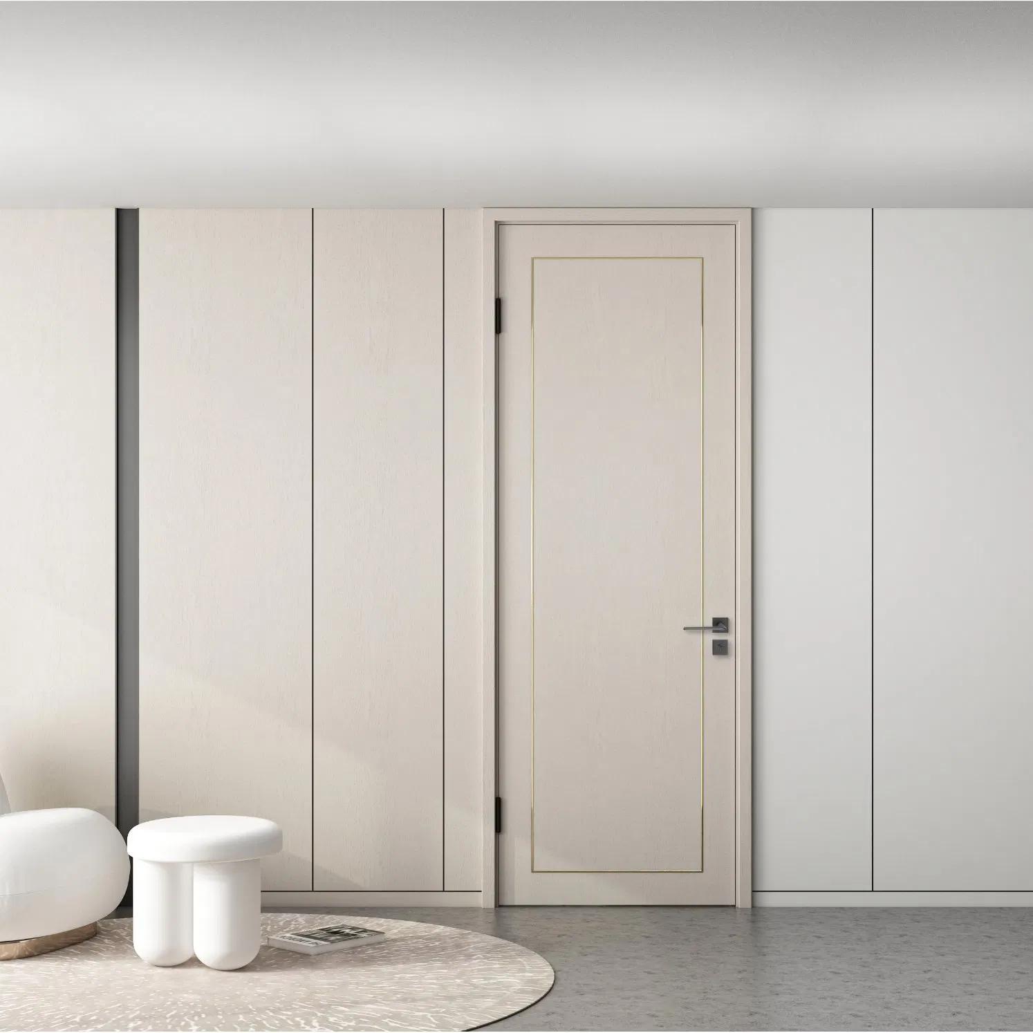 Premium Solid Pine Wood Door for Hotels and Apartments