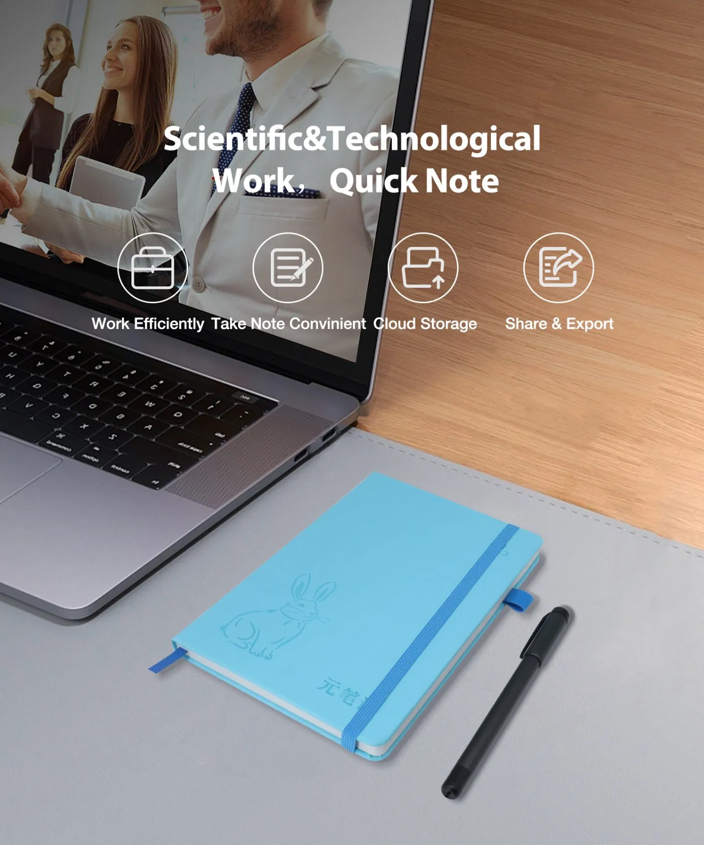 Smartpen Digital Notepad Cloud Storage Smart Notebook Set with Pen and APP 8MB Storage Space