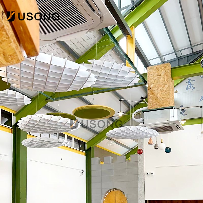 Stylish and Sustainable Polyester Fiber Acoustic Ceiling Panels