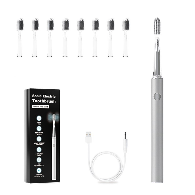 Rechargeable Toothbrush for Adults with Soft Bristle Heads
