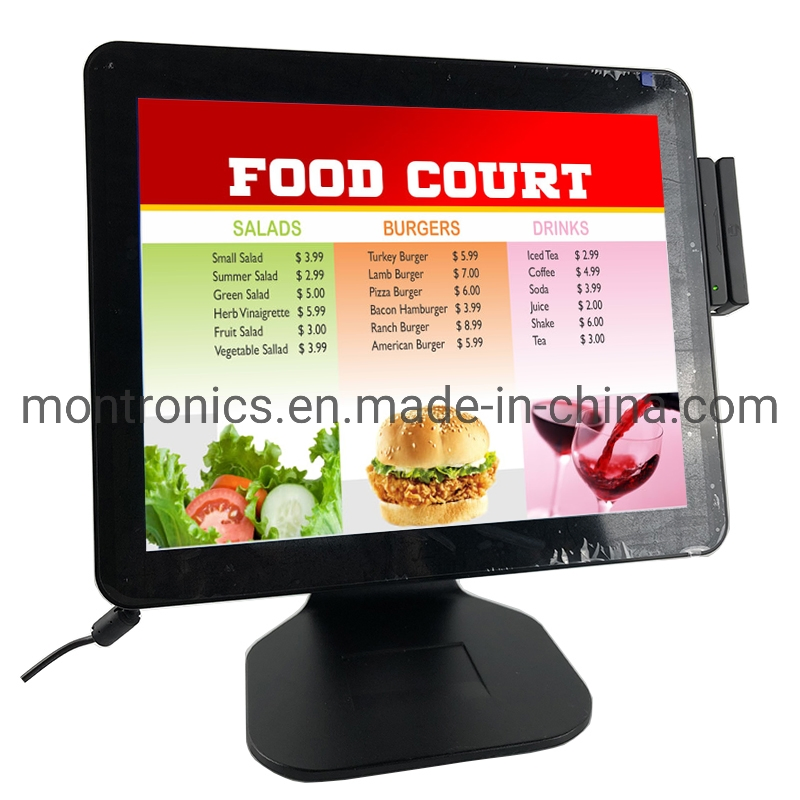 17 Inch 19 Inch POS System Dual Screen Capacitive Touch Screen Monitor