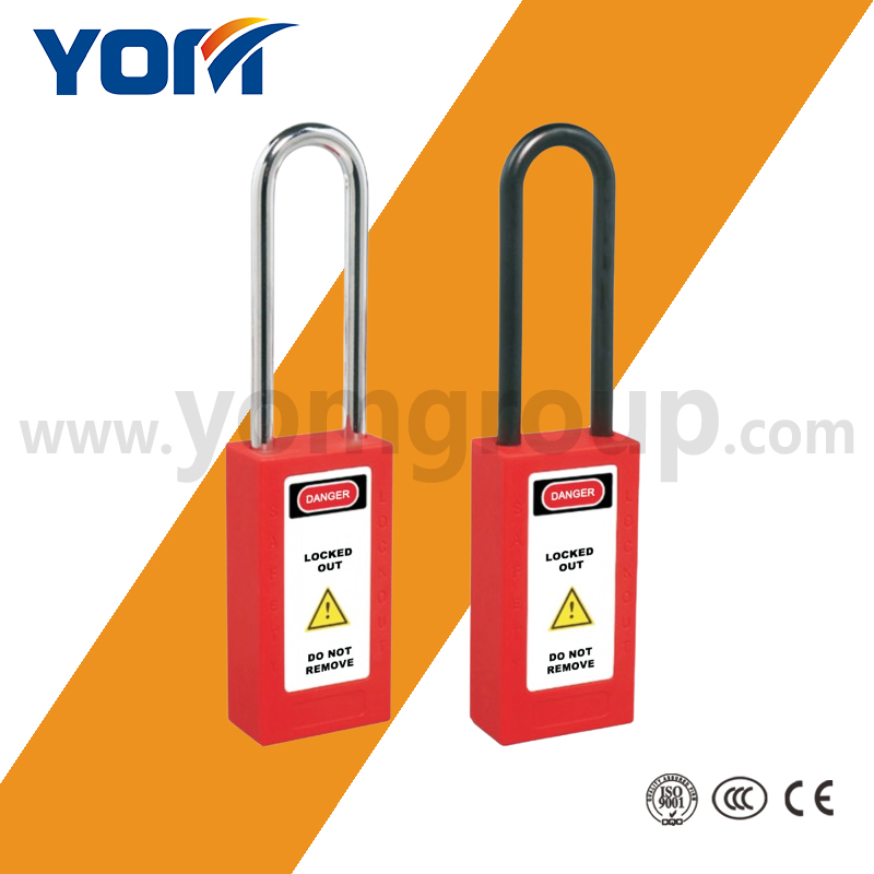 Wholesale Short Lock Shackle Nylon Safety Padlock with 25mm 38mm 76mm