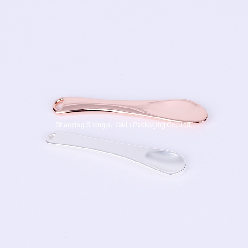 Luxury Metal Cosmetic Cream Spoon with Engrave Logo Customized Color
