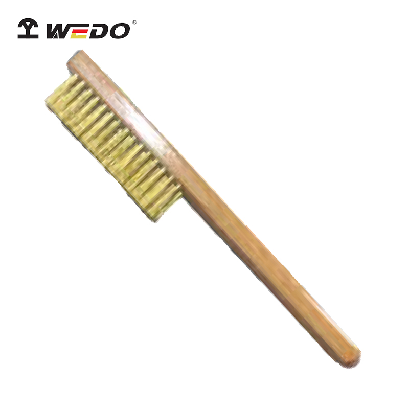 Взрывобезопасная латунная щётка с длинной ручкой Wedo