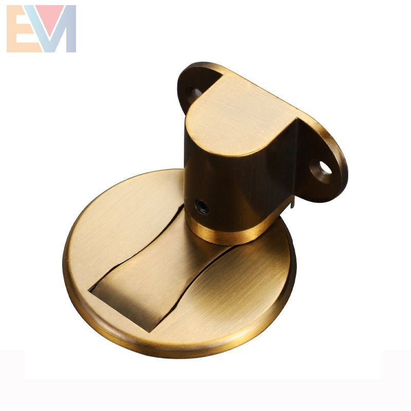 Stainless Steel Decorative Floor Mounted Adjustable Safety Wood Door Magnetic Door Stops