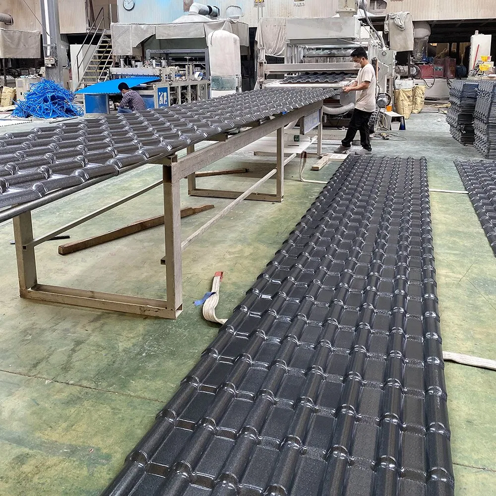 Synthetic Resin Royal Roofing Tile / PVC Roofing Sheet