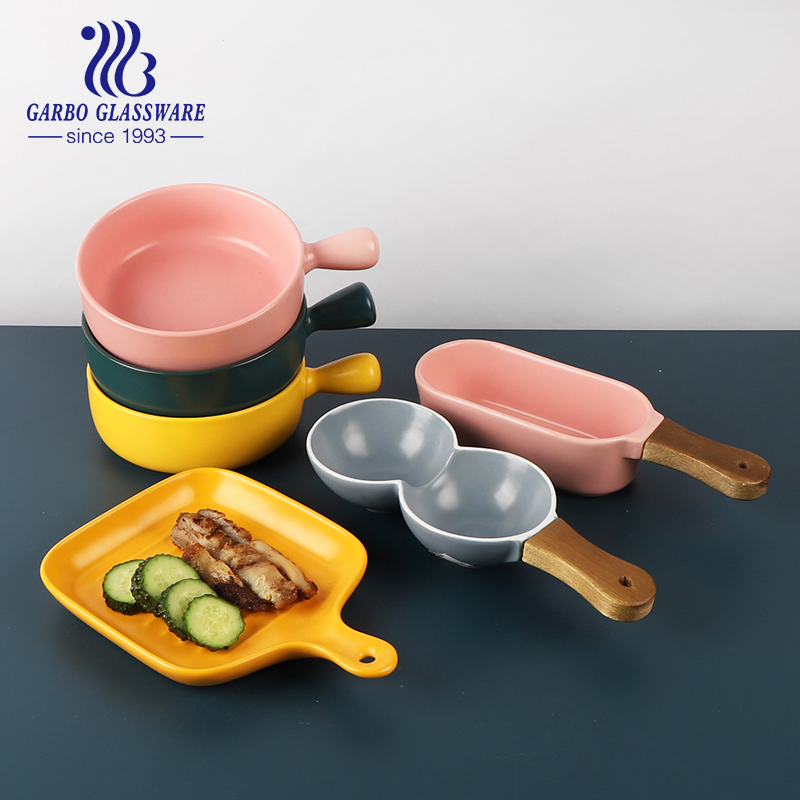 Ceramic Baking Dish High Quality Cute Pizza Pan Bakeware Suitable for Cake