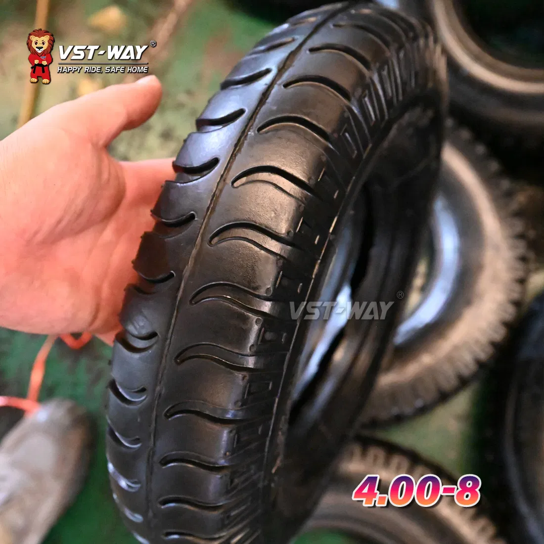 Колесо для садовой тачки 4.00-8 с камерой