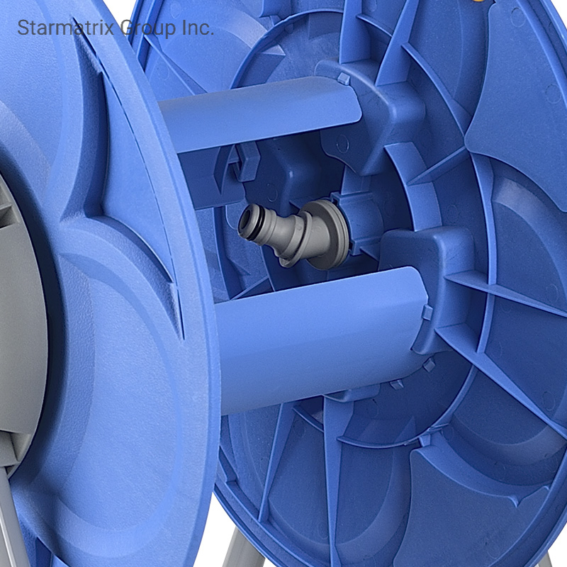 Portable Wheel Hose Reel Cart for 60m Hose Pipe
