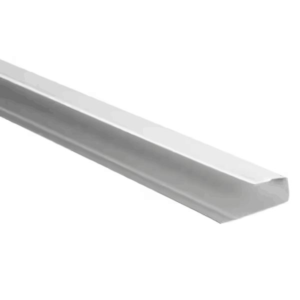 3/8inchx10feet Aluminum Roof Flat J Trim Cap in White Colour