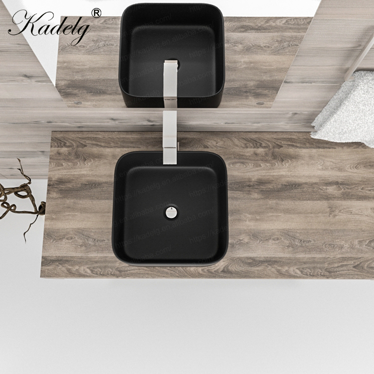 Chaozhou New Design Elegant White Rectangular Shape Ceramic Countertop Wash Basin for Bathroom