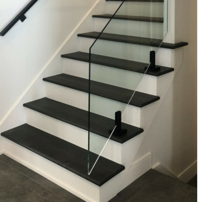 Stainless Steel 316 Frameless 12mm Tempered Glass Railing for Staircase