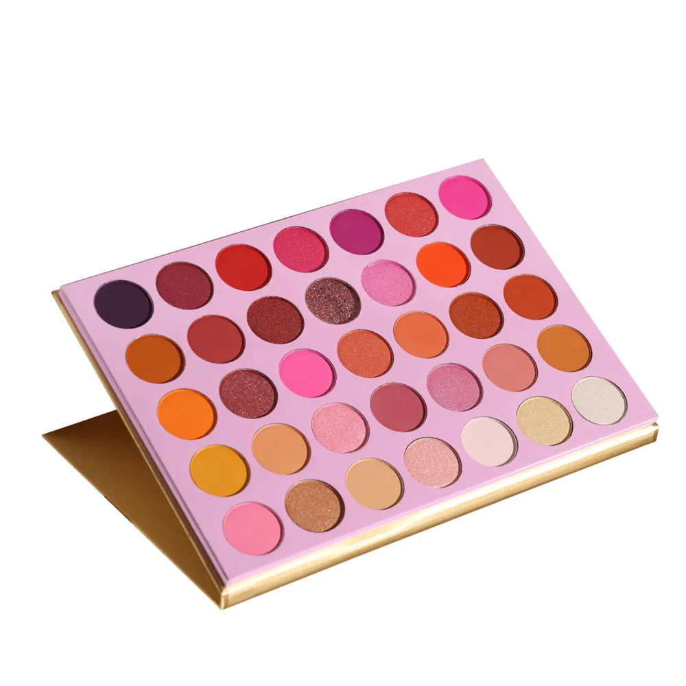 35 Color Eye Shadow Tray Golden Onion Powder Flash Eye Shadow Box