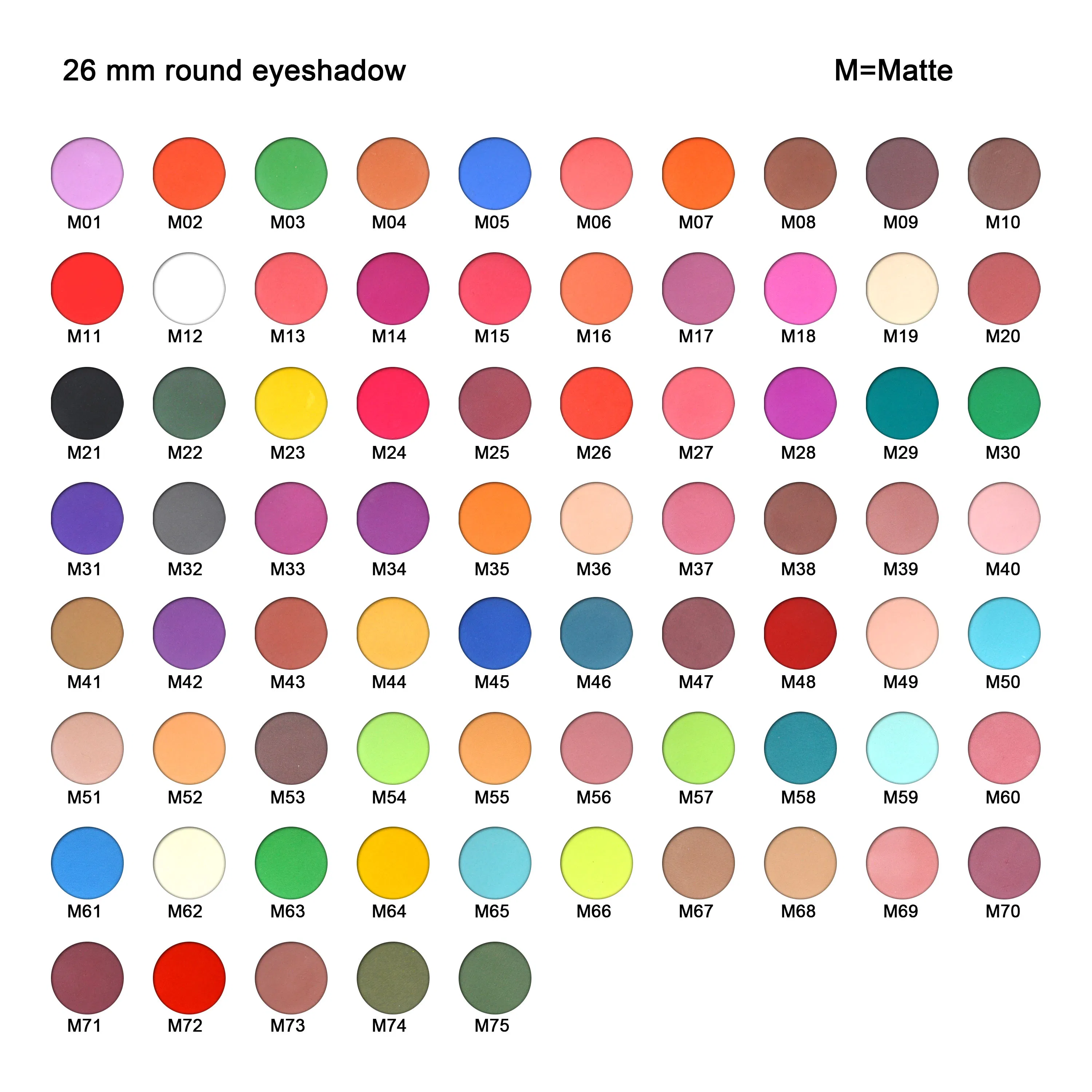 Magnetic Eyeshadow Palette Eye Shadow Refill Pans for PRO Palette OEM Fit for 26mm Pans