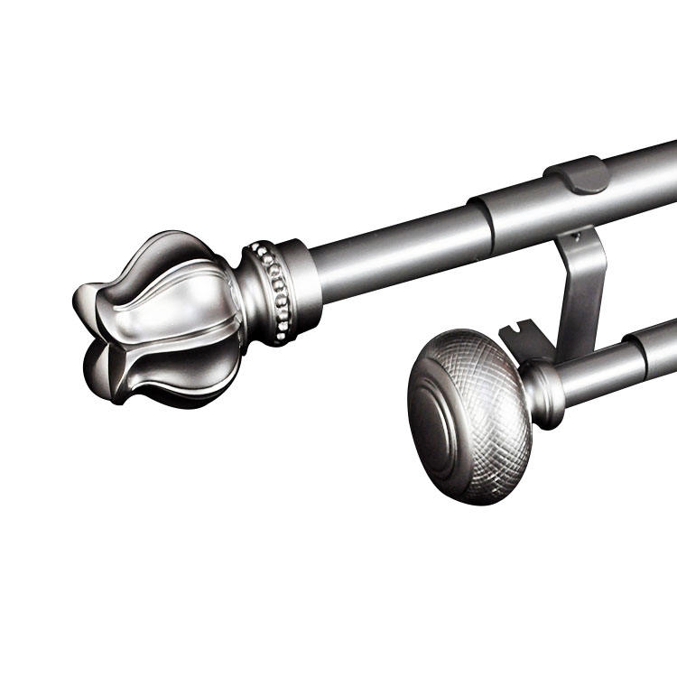 Manufacturer New Arrival Black Antique Brass Adjustable Curtain Rods for Windows