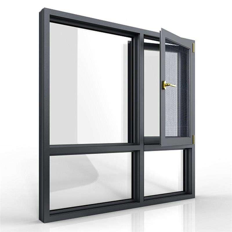 As2047 Aluminium Casement Window with Double Glazed Glass Aluminum Windows Frame Apartment and Hotel Casement Window