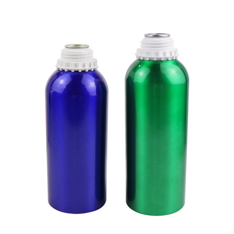 Wholesale Sealed Non-Volatile Aluminum Essential Oil Olive Oil Bottle with Plastic Cap Aluminum Oil Bottle