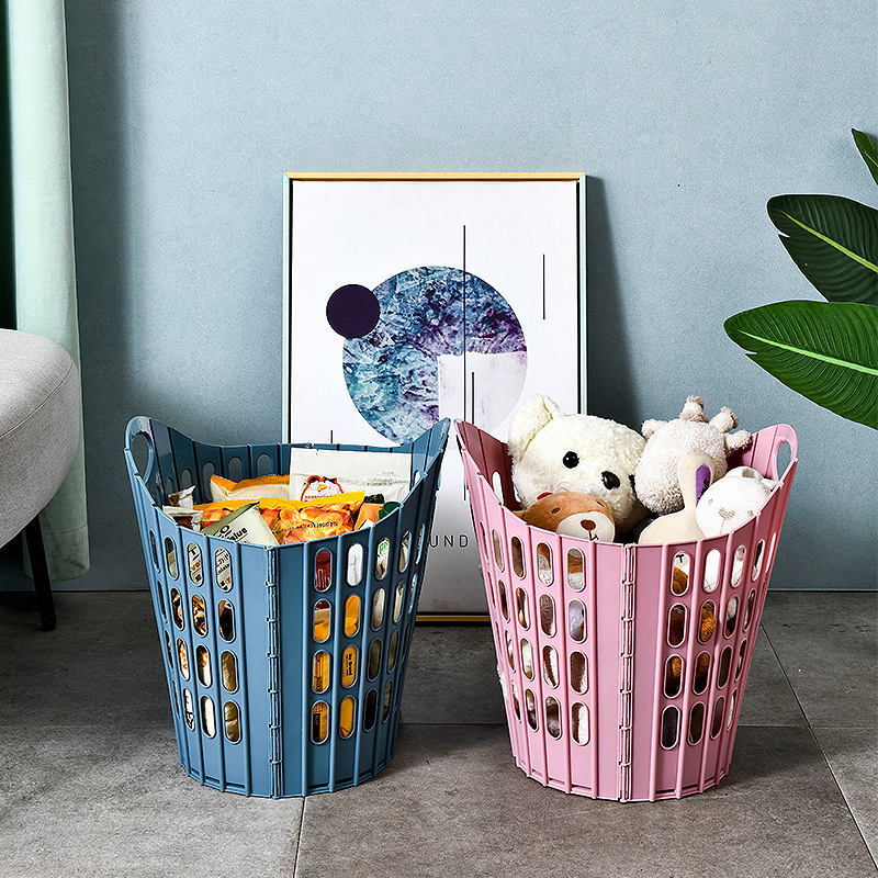 Large Capacity Collapsible Storage Box Foldable Laundry Basket with Handle