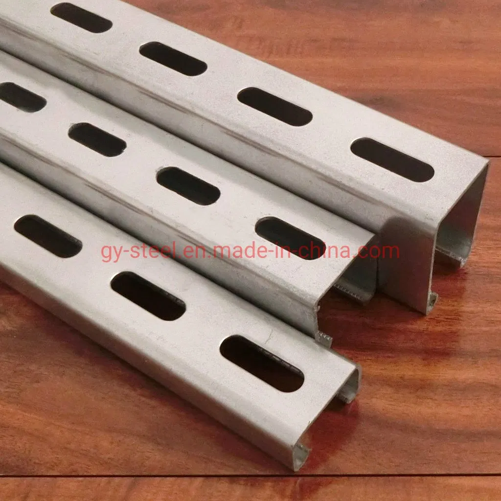 Hot DIP Galvanized Unistrut C Channel 41X41 41X21 41X52 for Solar Frame Installation