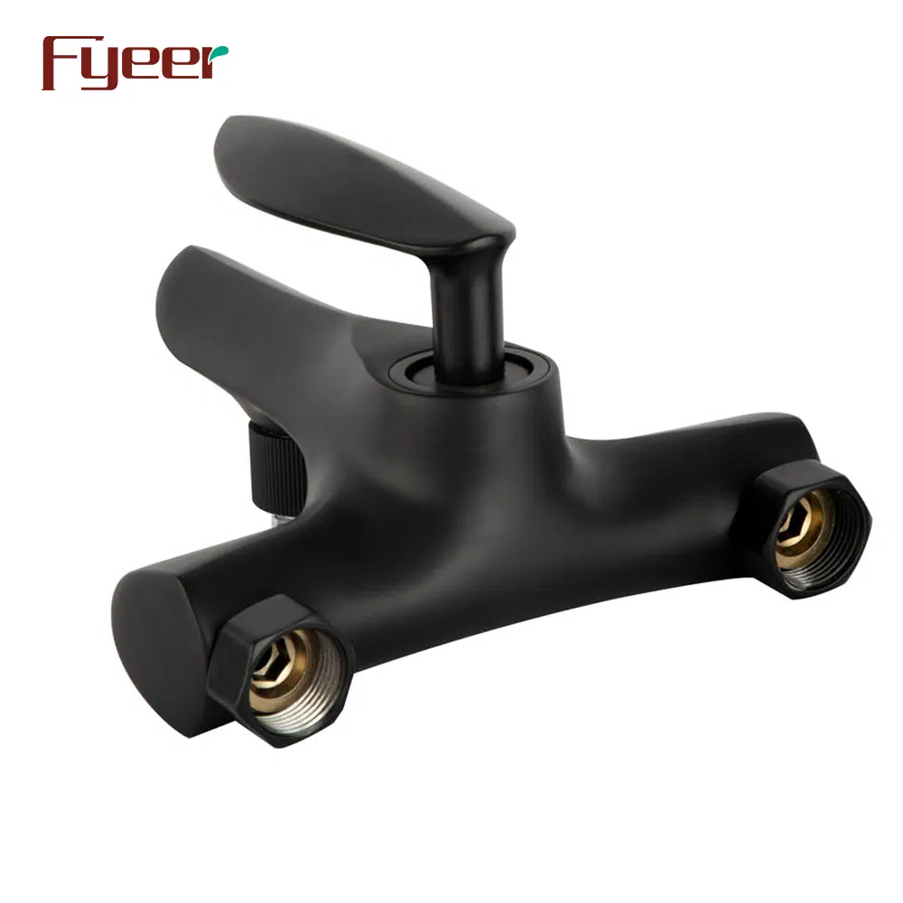 Смеситель для ванны и душа Fyeer Matte Black настенный
